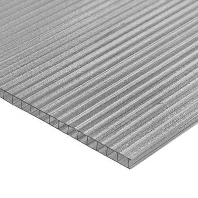 Polycarbonate Board 6 mm LUMINA AP-04 Size 1.22 x 2.44 Meter Grey
