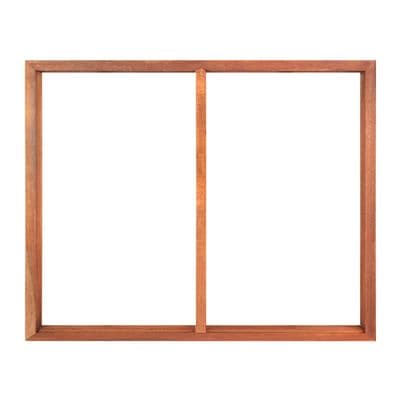 Wood Window Frame KP 2 Channel Size 60 x 110 cm