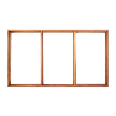 Wood Window Frame KP 3 Channel Size 60 x 100 cm