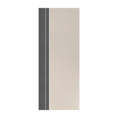 ECO DOOR UPVC Door (PX2), 80 x 200 cm, Two-Tone Grey Cream (Do not drill the knob)