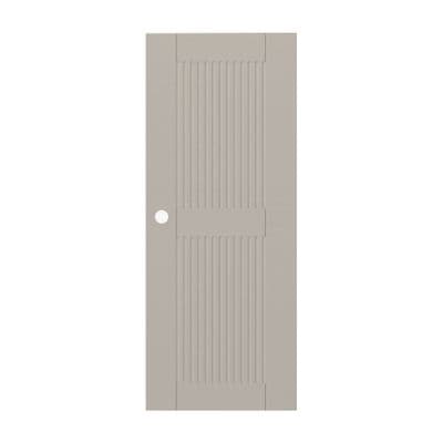 MASTERWOOD MJR002 UPVC Door External VINYL (Door Knob Hole), 80 x 200 cm, Beige