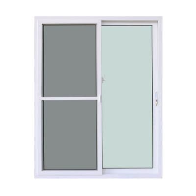 FRAMEX Sliding Door UPVC 2 Panes with Mosquito Net and Laminated Glass (F100), 160 x 205 cm, White