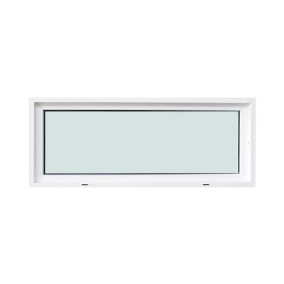 FRAMEX UPVC Fixed Window Laminated Glass (F100), 100 x 40 cm, White