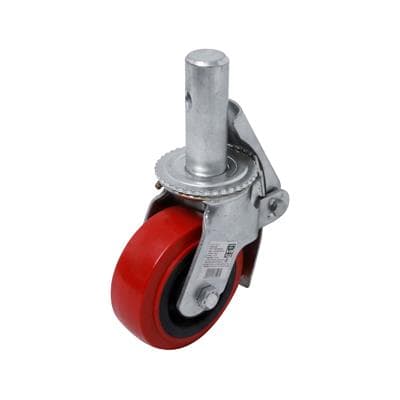 PU Casters GIANT KINGKONG No.1152-125 Size 12.5 CM. Red