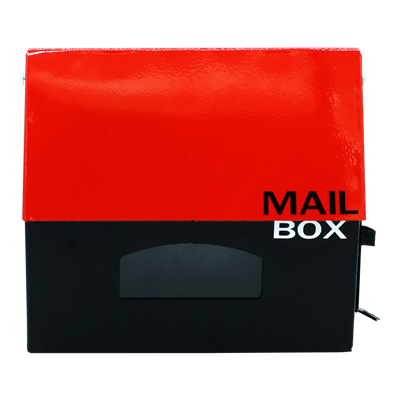 GIANT KINGKONG Two Tone Mini Mail Box, 22.5 x 10 x 23.3 CM., Red - Black Color