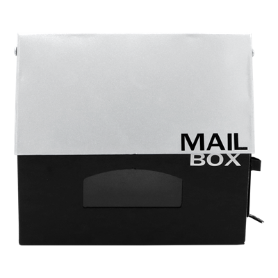 GIANT KINGKONG Two Tone Mini Mail Box, 22.5 x 23.3 x 10 CM., Color Silver - Black