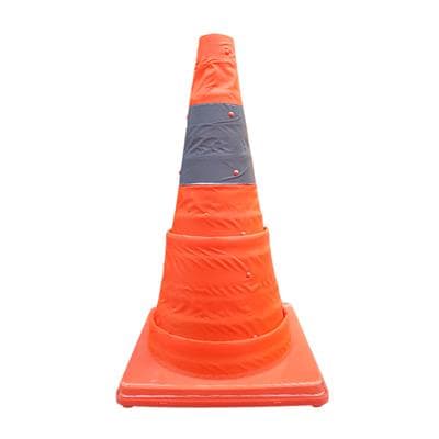 Retractable Safety Cone Height GIANT KINGKONG No.7578 Size 29.5 x 29.5 x 62 CM. Orange
