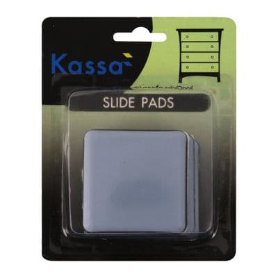 Self-Adhesive PTFE Easy Glides KASSA / GIANT KINGKONG T50S Size 50 x 50 MM. (Pack 4 Pcs.) Grey
