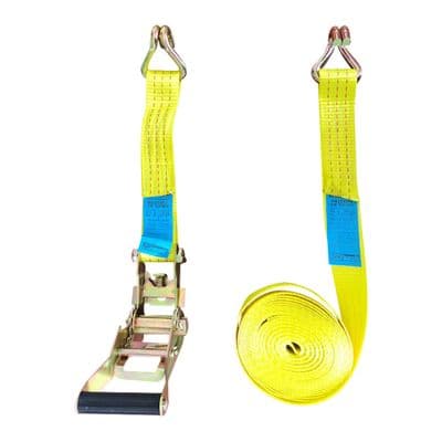 J Hook Ratchet Tie Down GIANT KINGKONG TCL380306 Size 1.5 Inch x 6 m Yellow