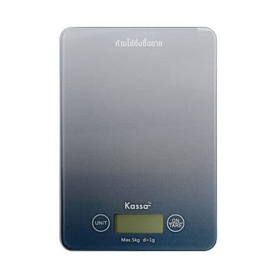KASSA Electronic Kitchen Scales (SS1032), 5 Kg./1 g., Grey Color