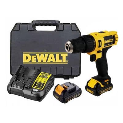 DEWALT Cordless Drill (DCD716C/S2K-B1), Power 10.8 V., Black - Yellow