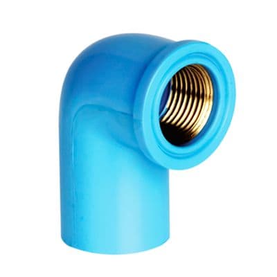 TS Faucet 90 Elbow Inner Brass Thread THAI PIPE No. 13.5 18 Size 1/2 Inch Blue