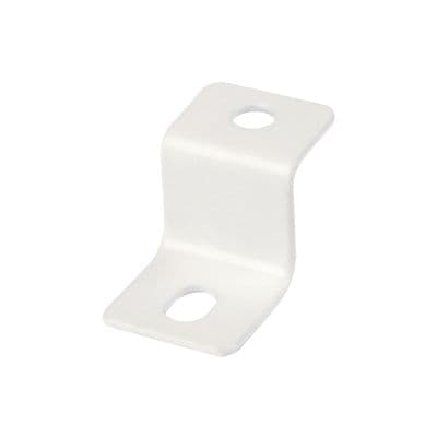 Acc.Angle Steel For Surface Panel Light LUZINO Mounted Lock 1.5 x 1.5 x 2.5 CM. (Pack 12 Pcs.) White