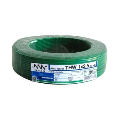 Electric Cable  NNN IEC 01 THW Size 1 x 2.5 Sq.mm. Lenght 100 Meter