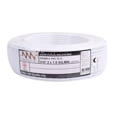 Electric Cable (Cutting per Meter) NNN VAF Size 2 x 1.5 SQ.MM. White