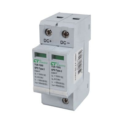 Circuit Breaker Surge Protection CT ELECTRIC DC SPD 2P 40kA 1,000V White