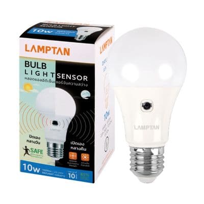 LED Bulb 10 Watt Daylight LAMPTAN LIGHT SENSOR E27