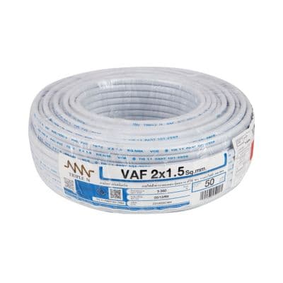NNN Electric Cable (VAF), 2 x 1.5 Sq.mm., Lenght 50 Meter, White