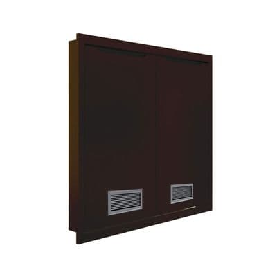 Double Counter Door MJ EC-S6080X-VENT-DC EC Size 86 x 66 cm Dark Chocolate