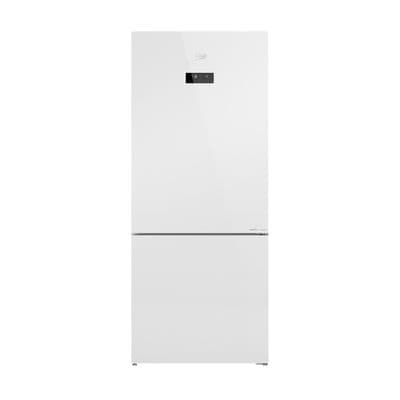 BEKO Refrigerator 2 Door (RCNT415E20VZHFGW), 14 Q, White