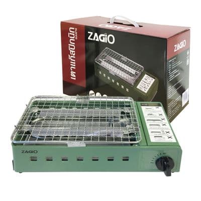 ZAGIO Portable Grill Gas Stove (ZG-1556), Green Color