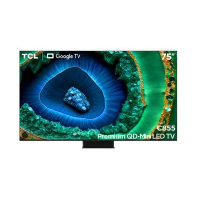 TCL TV QLED Mini-LED 4K Google TV (75C855), 75 Inches
