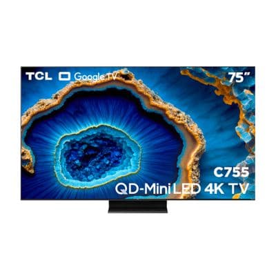 TCL UHD Mini-LED 4K Google TV (75C755), 75 Inches